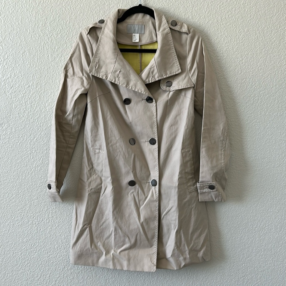 Tan and Yellow Raincoat / Trenchcoat